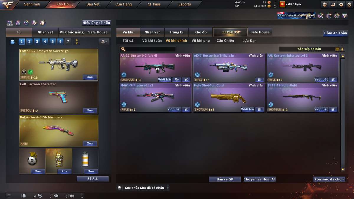 shop acc cf uy tin gia re